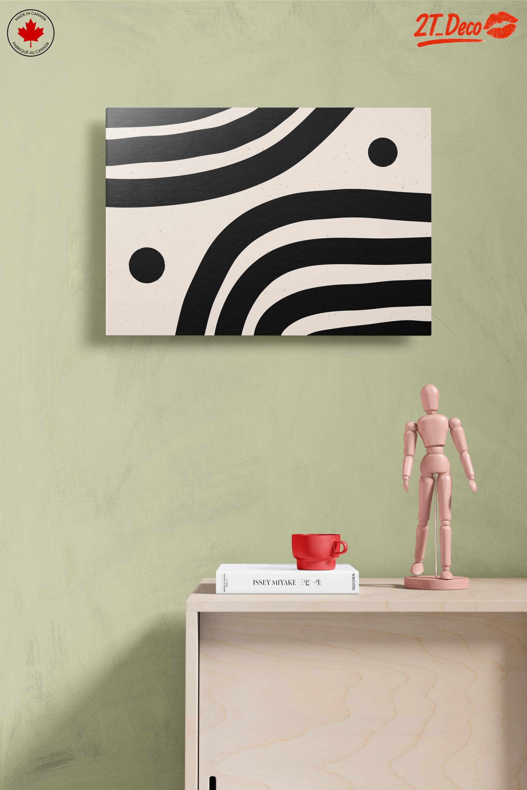 Modern Abstract Black and White Art - Image 14