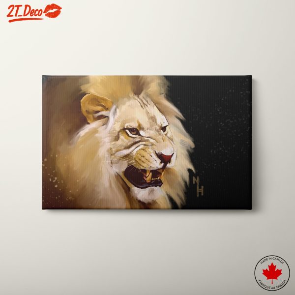 Fierce Lion Portrait Wall Art