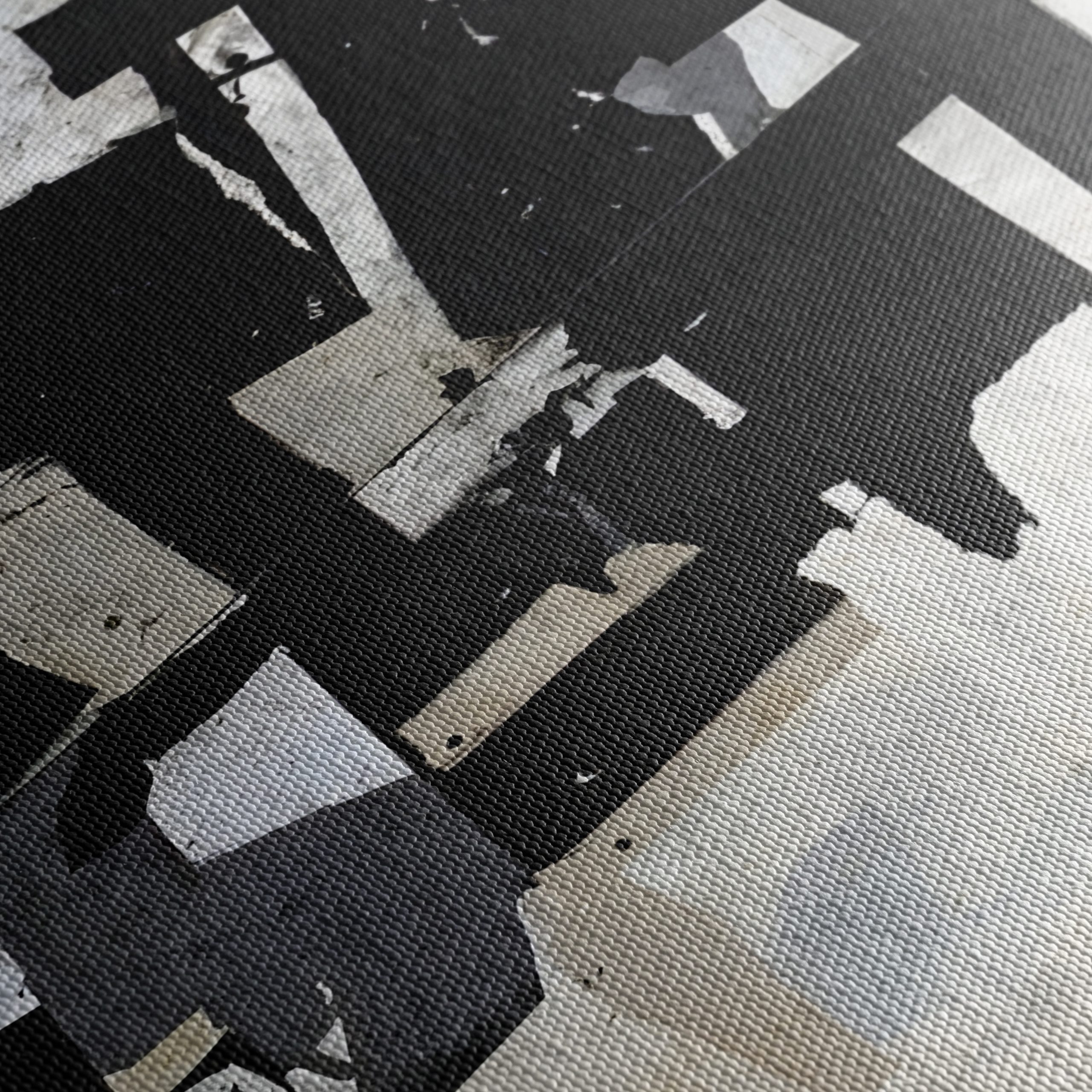 Dynamic Black and White Abstract Art - Image 5