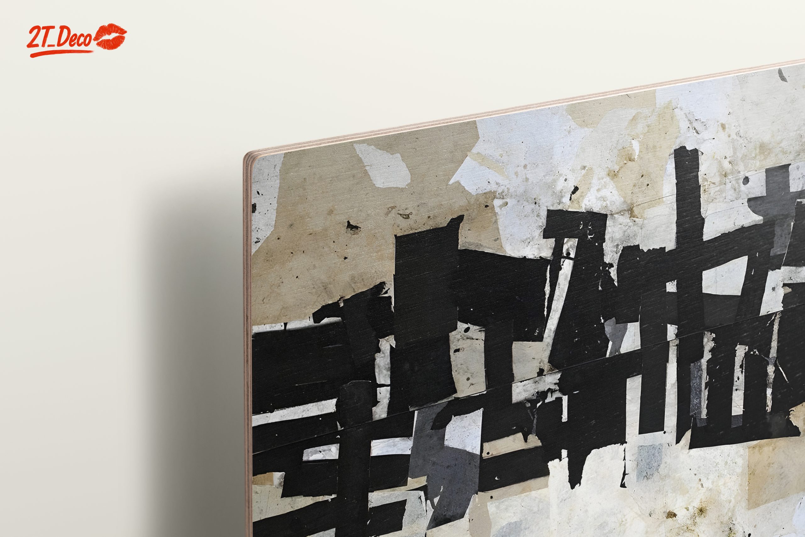 Dynamic Black and White Abstract Art - Image 15