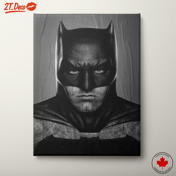 Dramatic Batman Artwork in Black and White