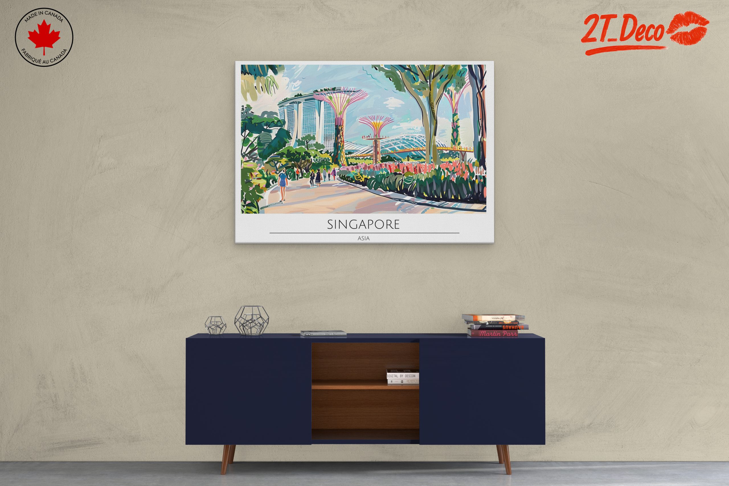 Singapore Cityscape Art - Image 3