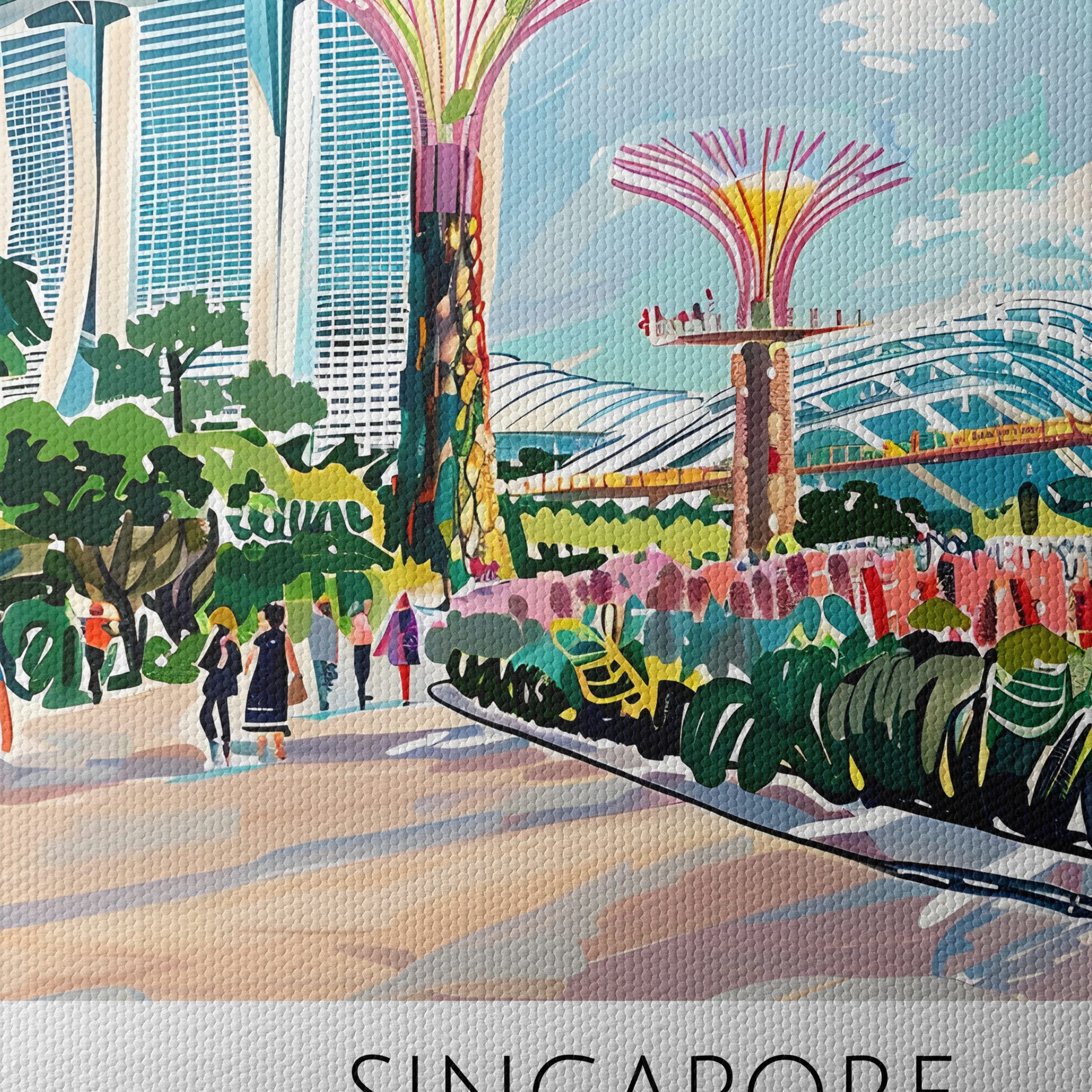 Singapore Cityscape Art - Image 4