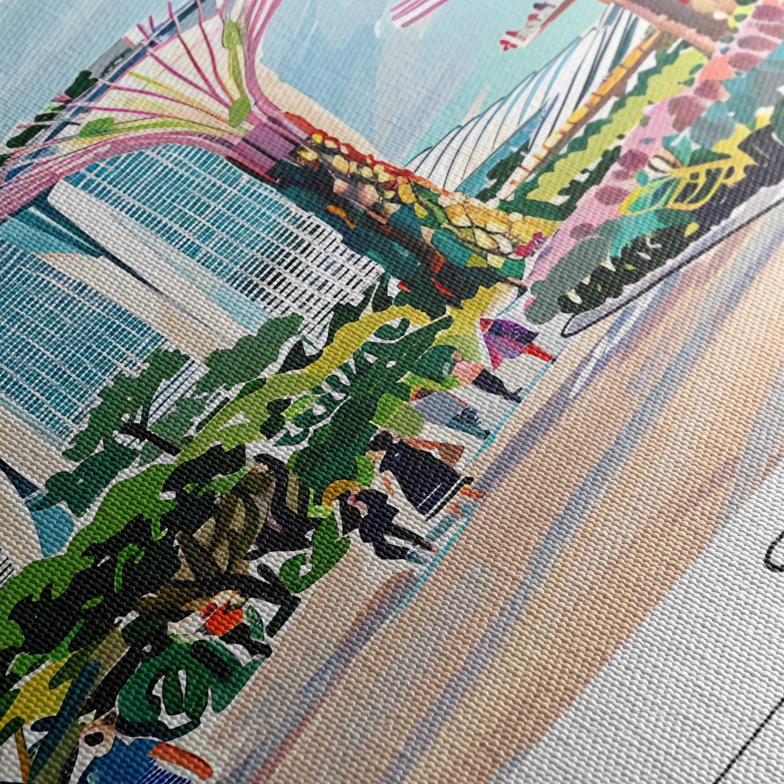 Singapore Cityscape Art - Image 5