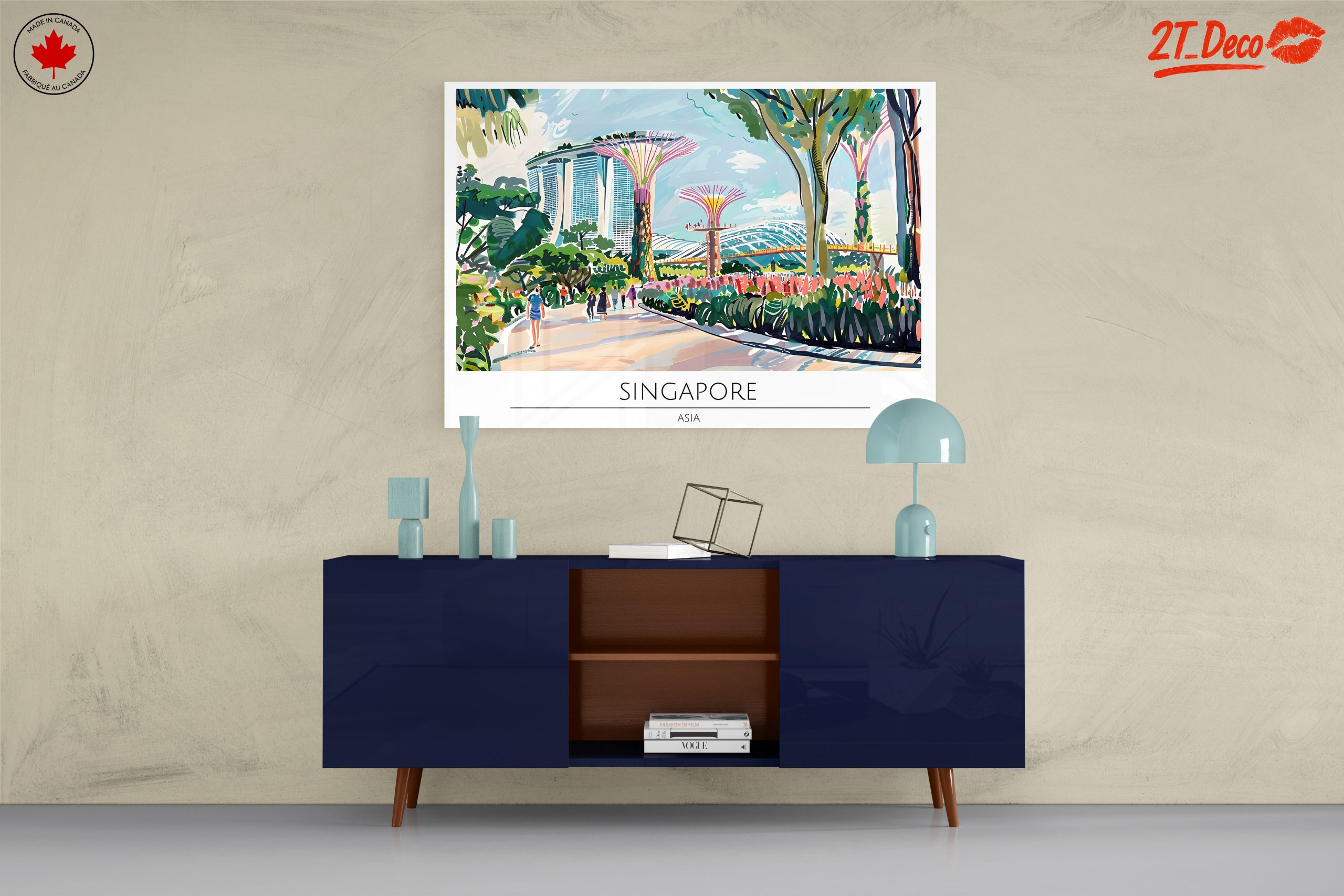 Singapore Cityscape Art - Image 8