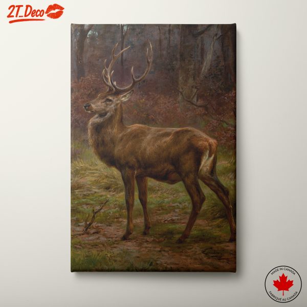 Realistic Deer in Forest Setting