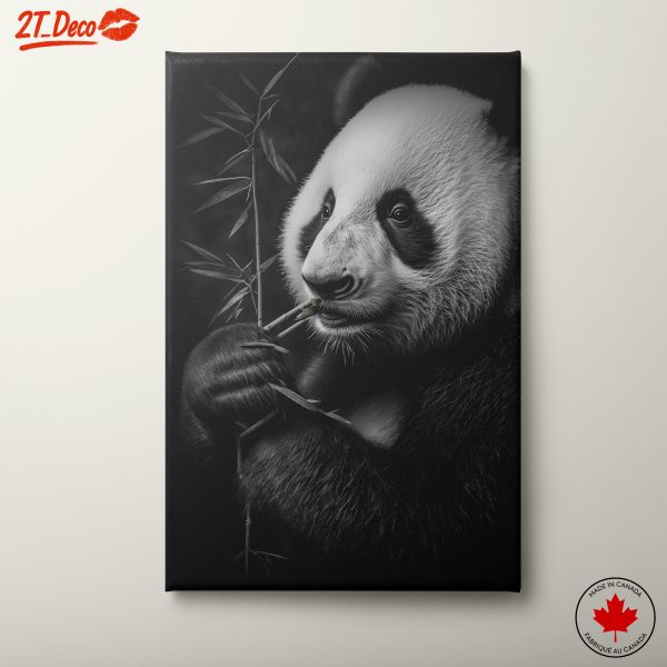 Black and White Panda Bear Wall Art
