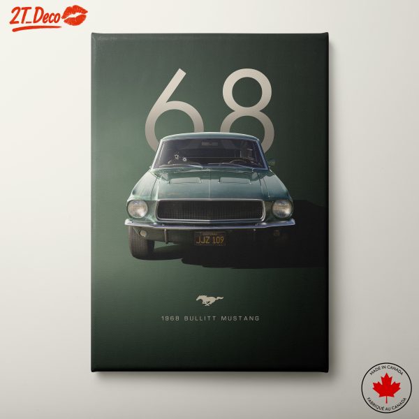 1968 Bullitt Mustang Classic Car Art
