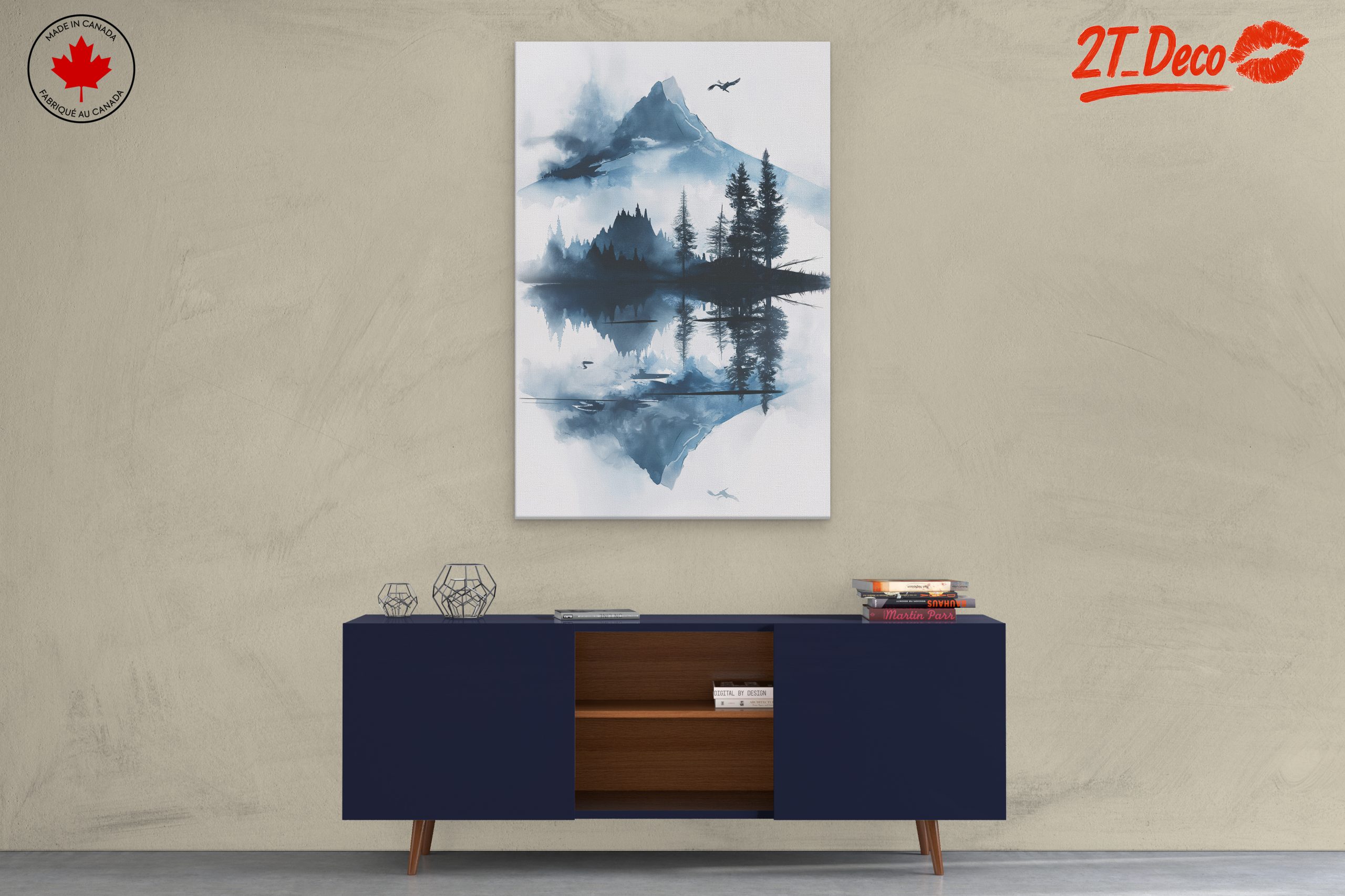 Tranquil Mountain Reflection Landscape - Image 3