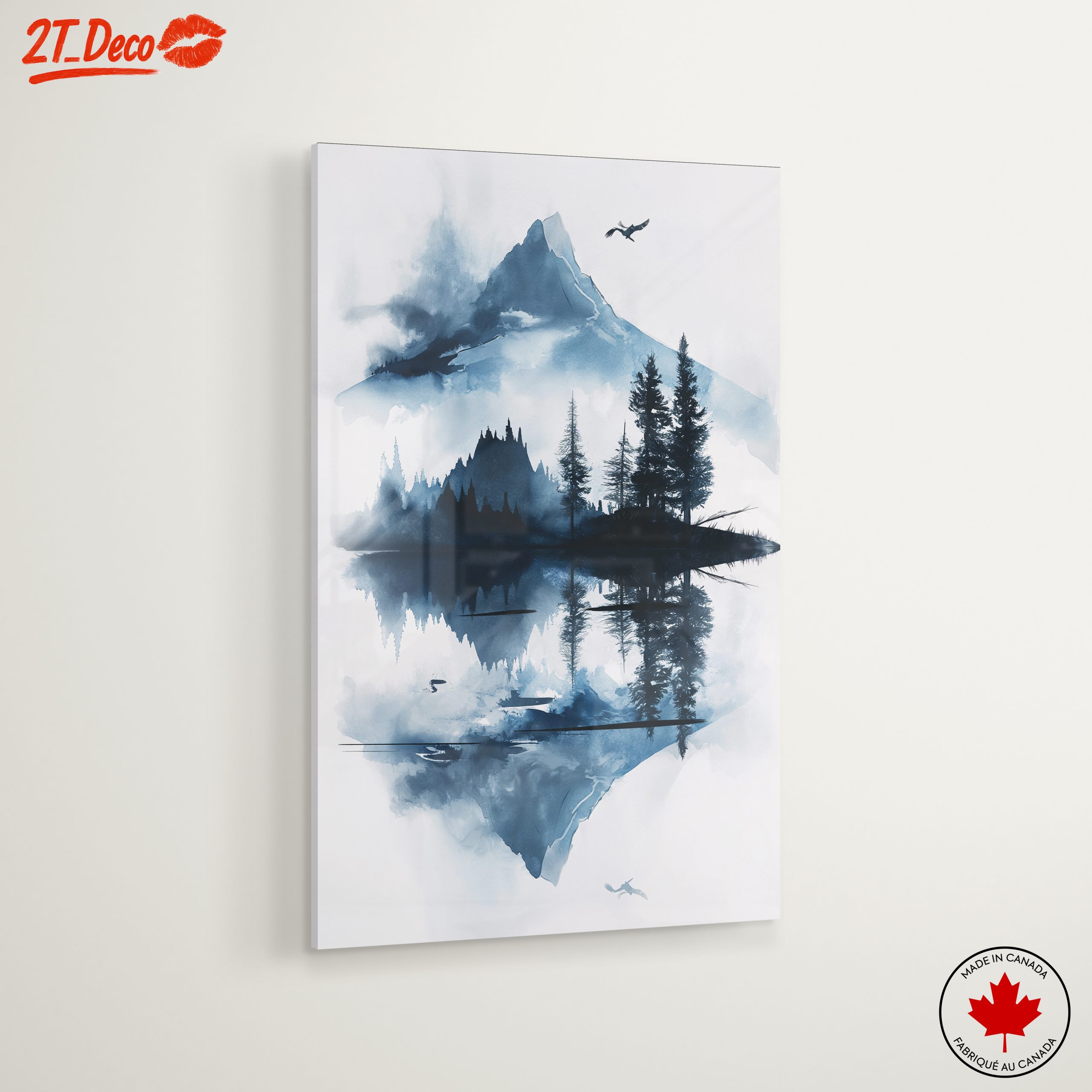 Tranquil Mountain Reflection Landscape - Image 6