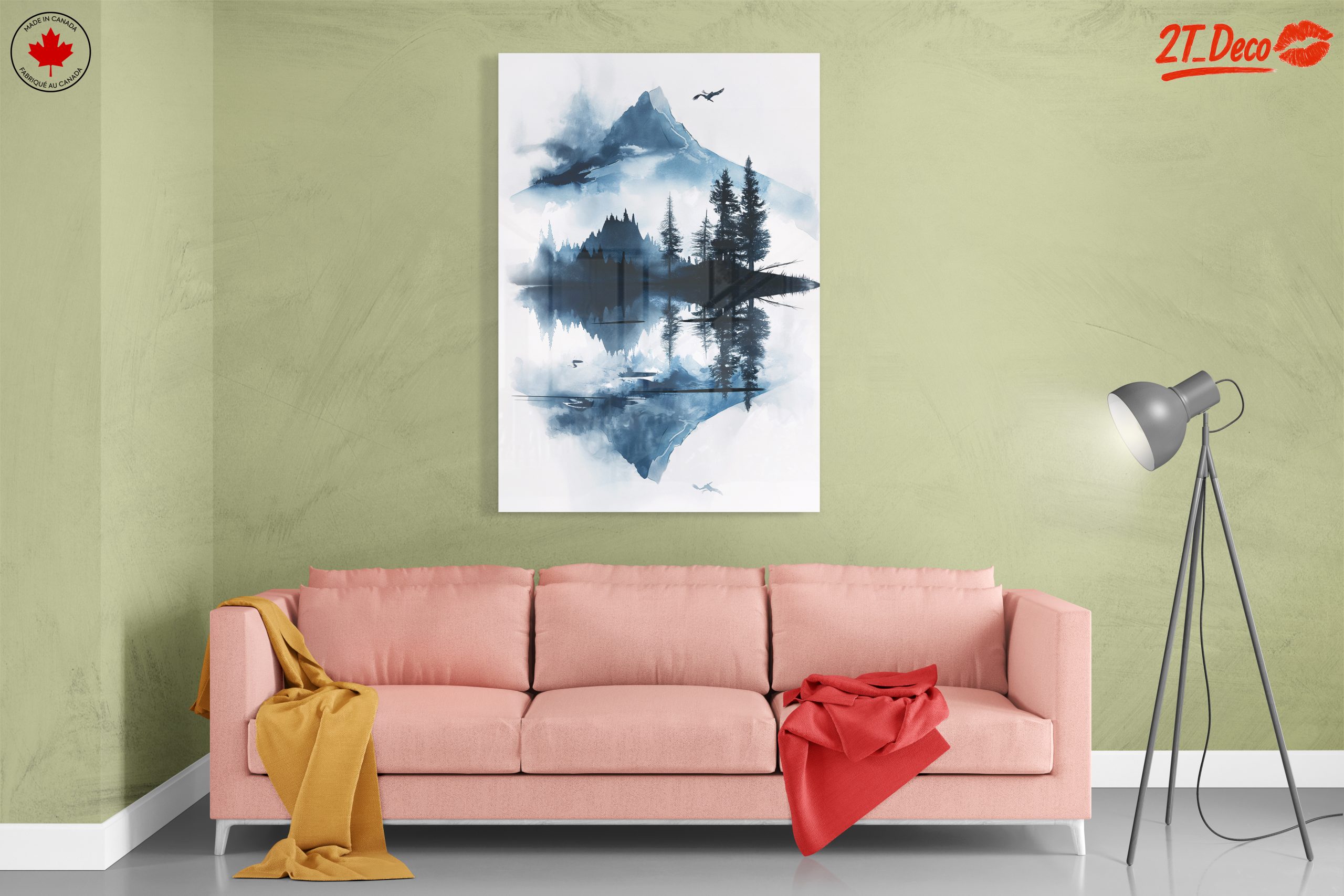 Tranquil Mountain Reflection Landscape - Image 7