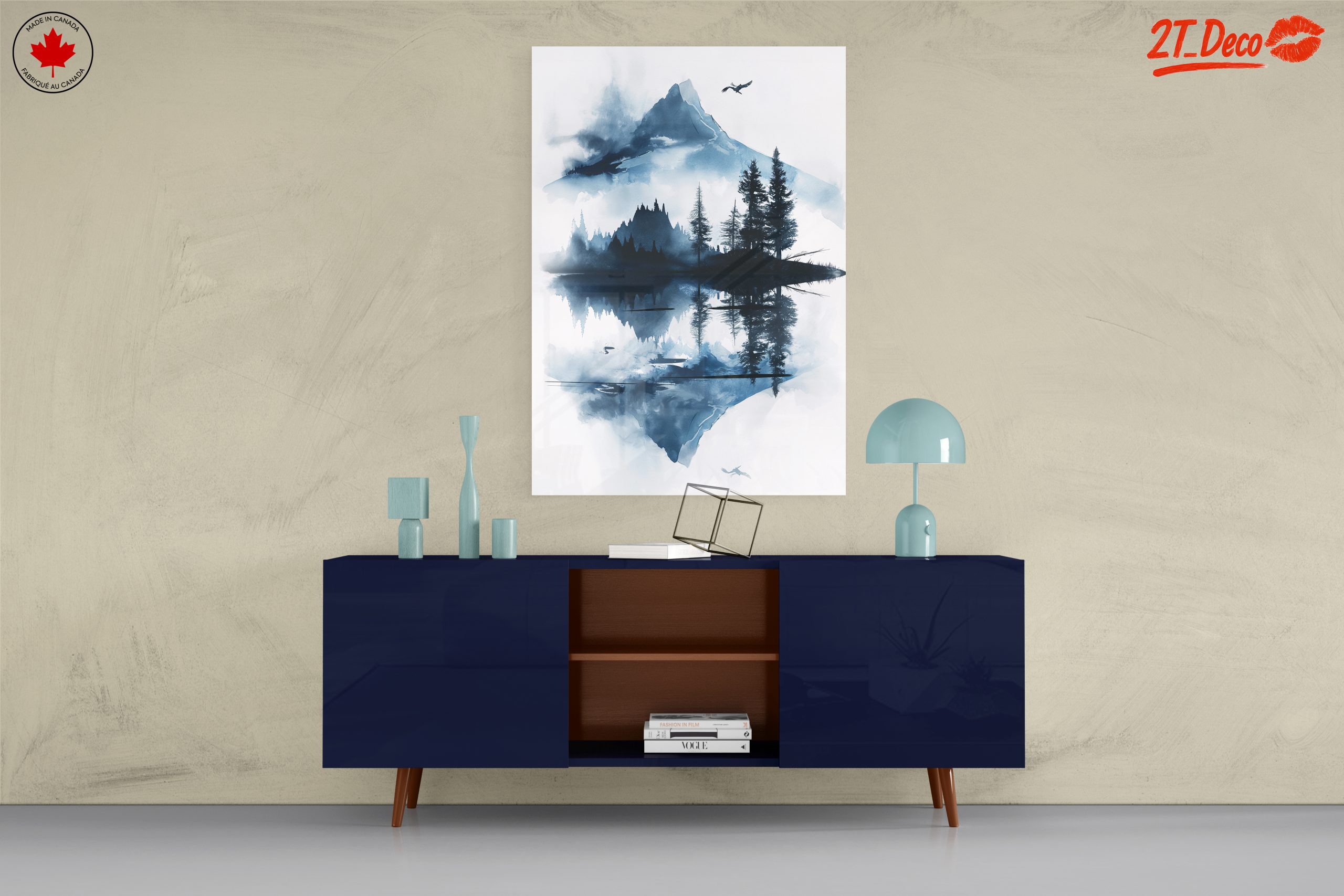Tranquil Mountain Reflection Landscape - Image 8