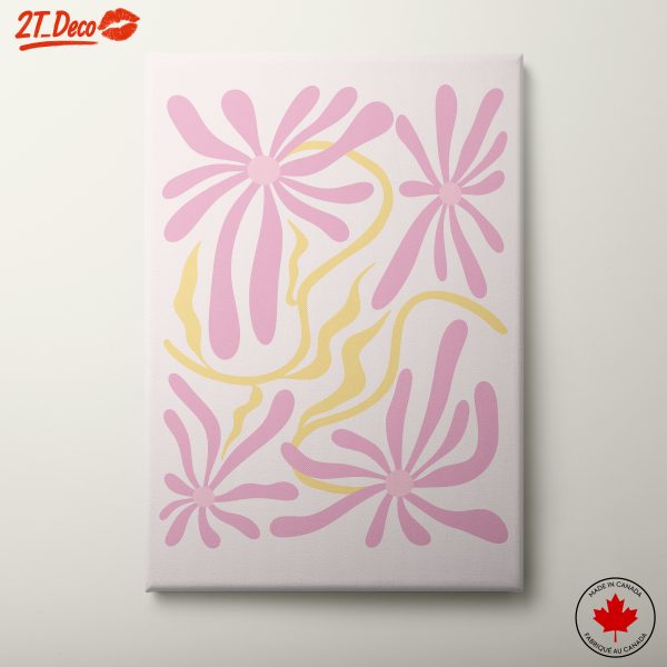 Stylized Floral Artwork in Soft Colors