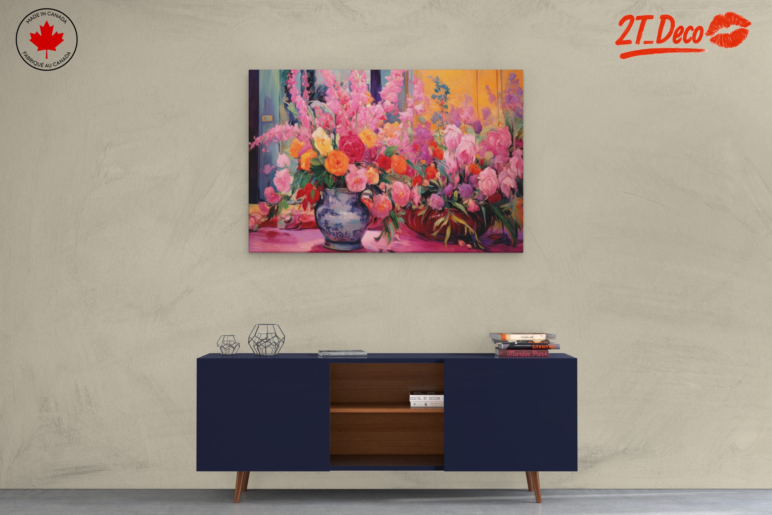 Vibrant Floral Arrangements in Pink and Orange - Image 3