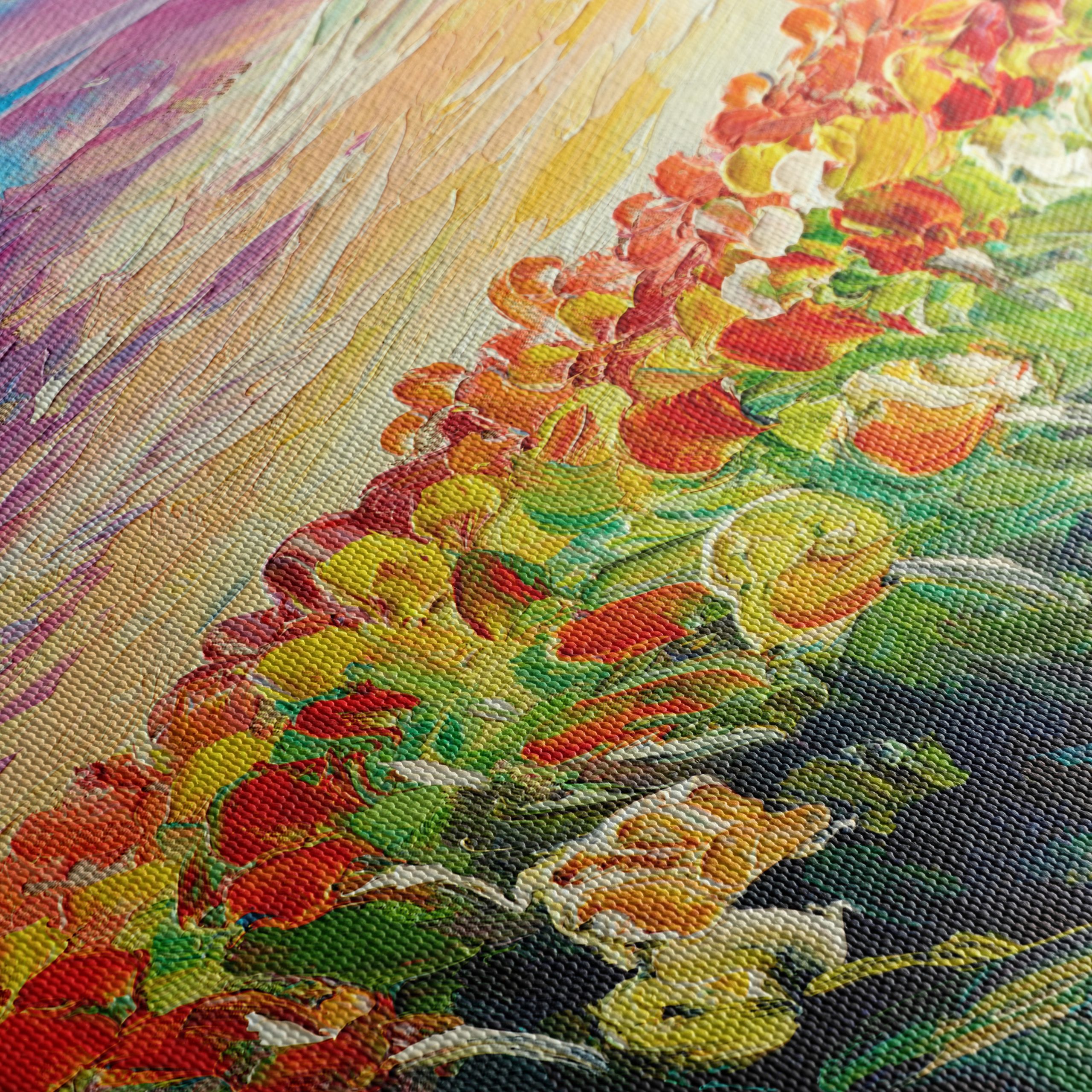 Vibrant Field of Tulips at Sunset - Image 5