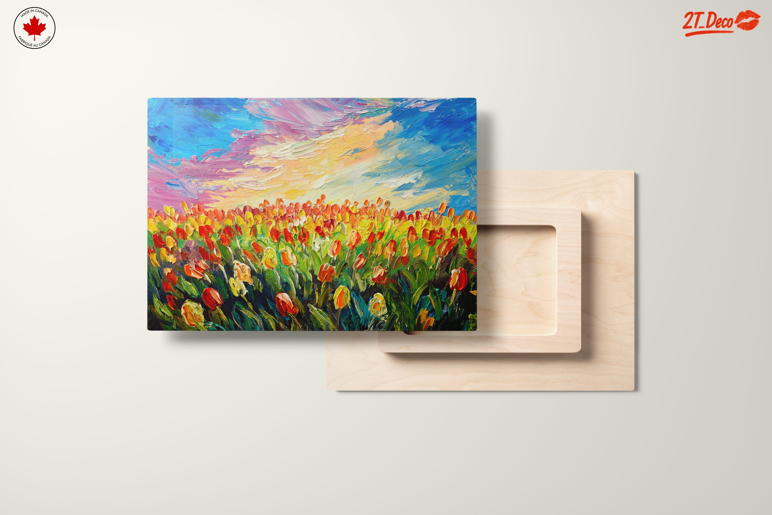 Vibrant Field of Tulips at Sunset - Image 11