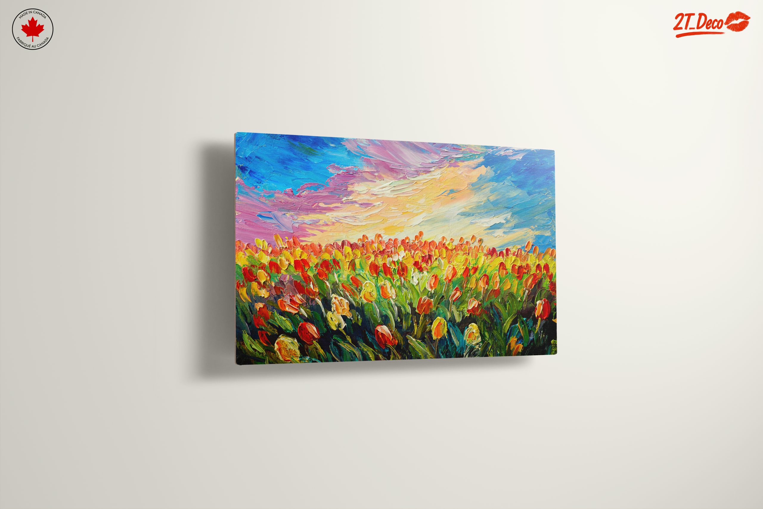 Vibrant Field of Tulips at Sunset - Image 13