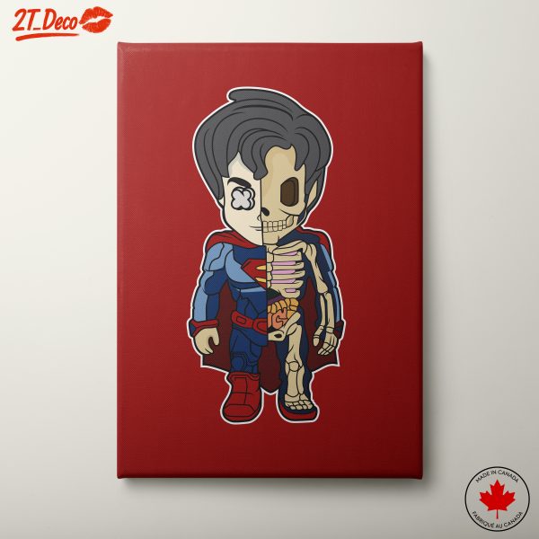 Superhero Character Art with Skeleton