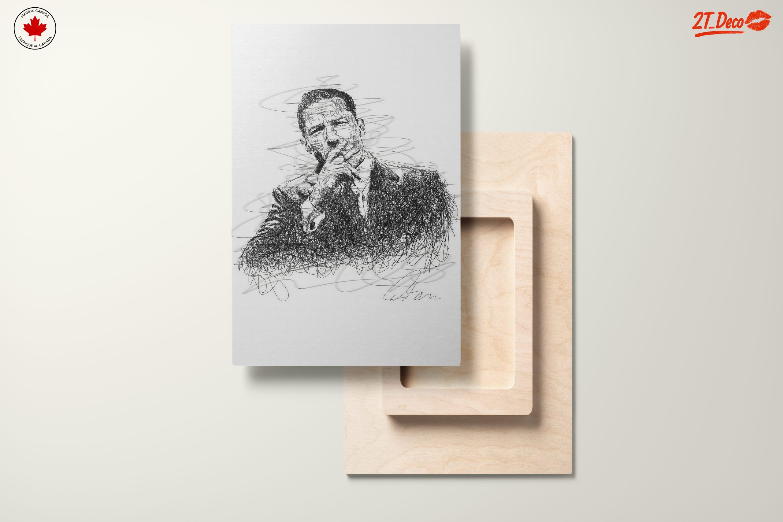 Stylized Character Representation in Black and White - Image 11