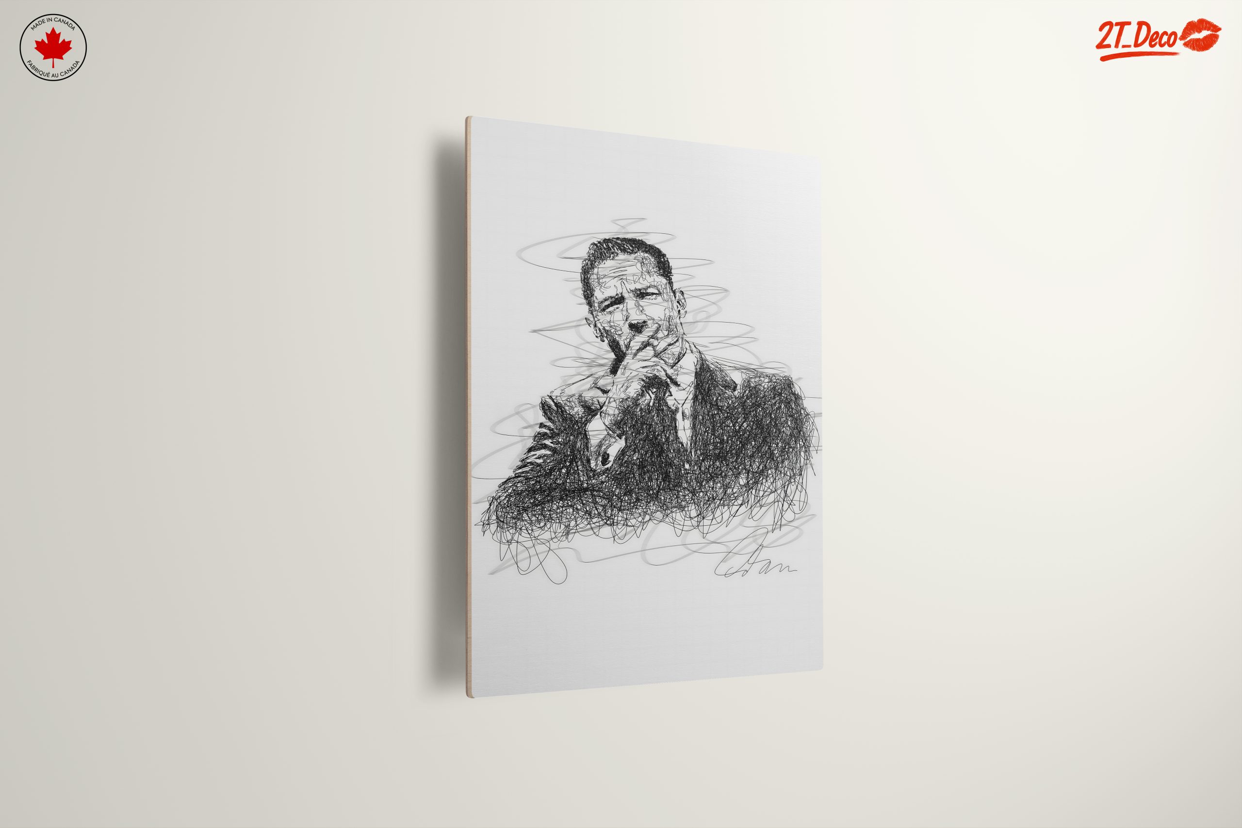 Stylized Character Representation in Black and White - Image 13