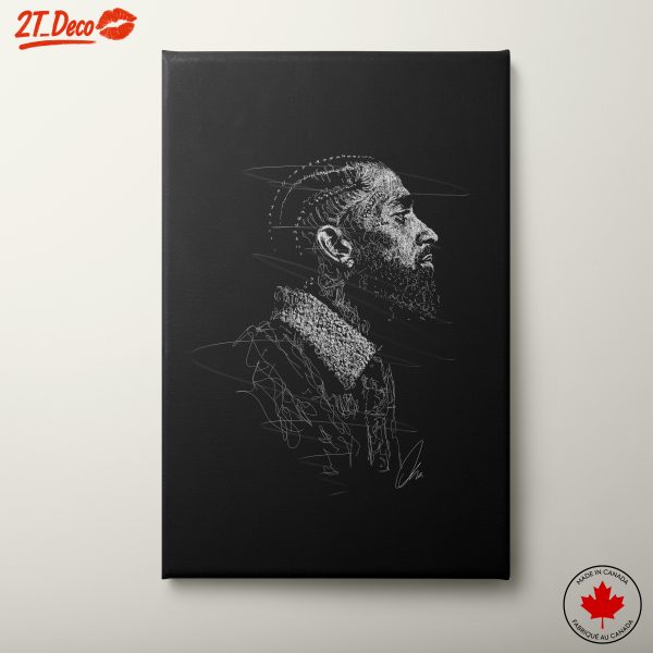 Stylized Portrait of a Man in Profile