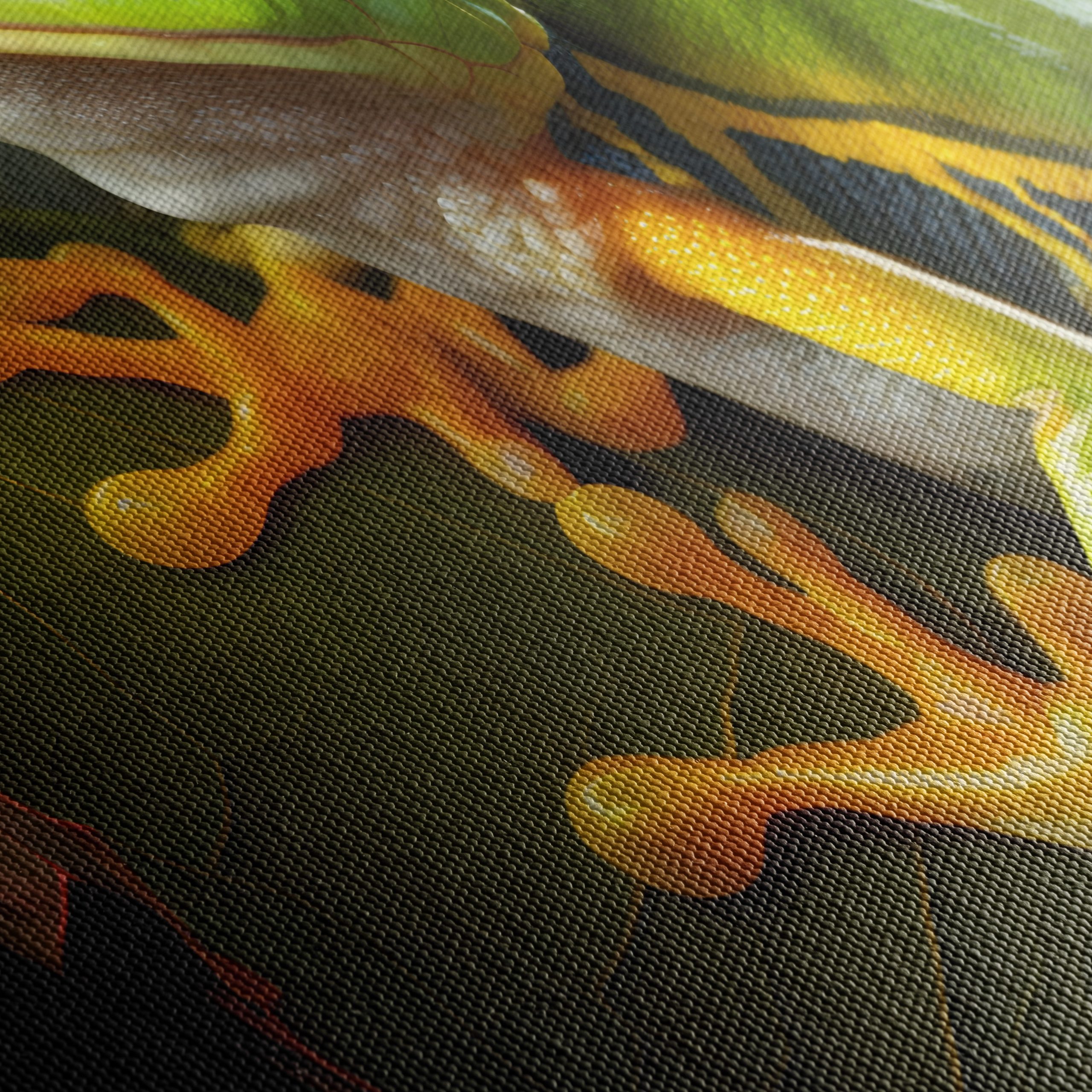 Vibrant Frog on Leaf Wall Art - Image 5