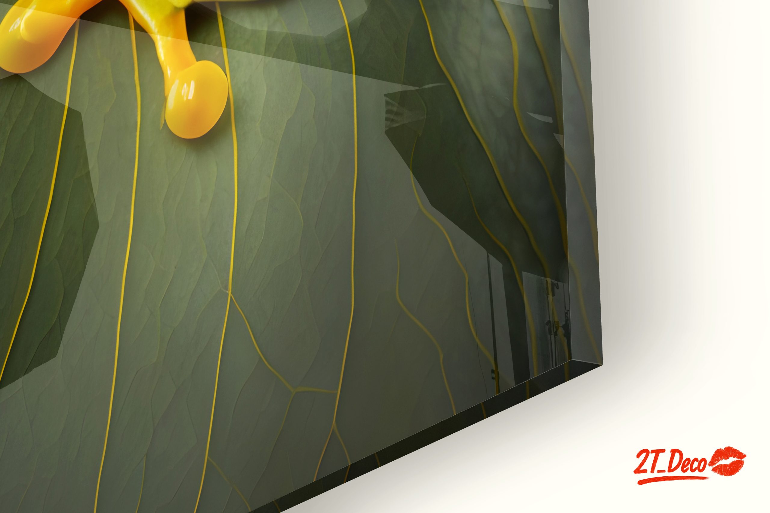 Vibrant Frog on Leaf Wall Art - Image 9