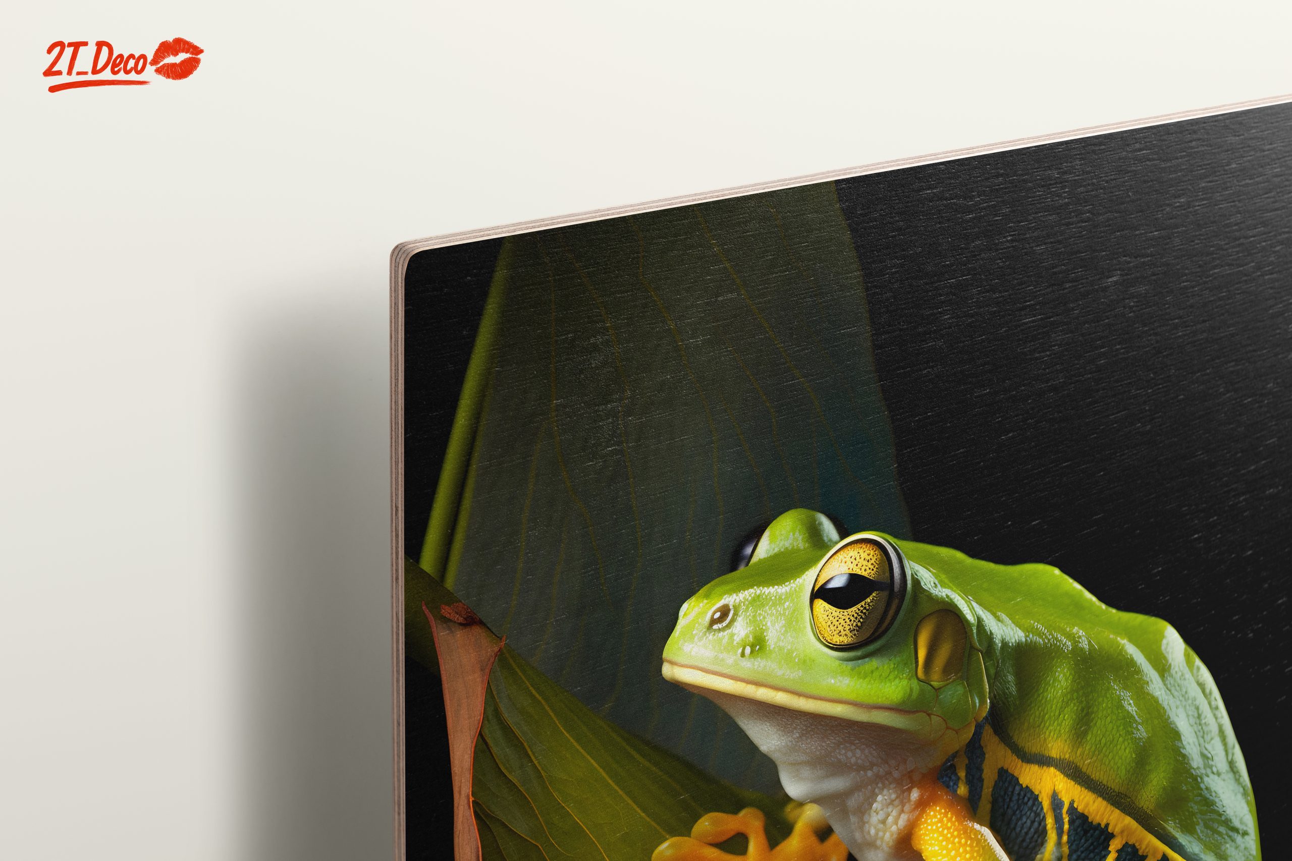 Vibrant Frog on Leaf Wall Art - Image 15