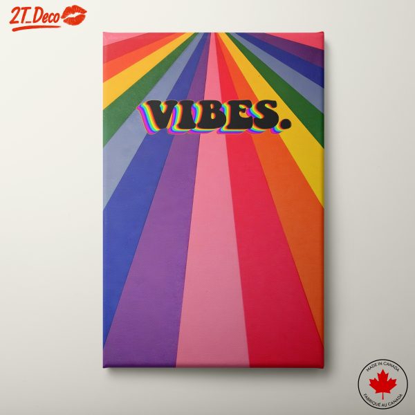 Colorful Typography Art Featuring Vibes
