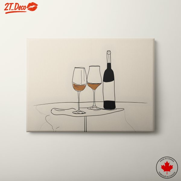 Minimalist Wine Glass Still Life Art