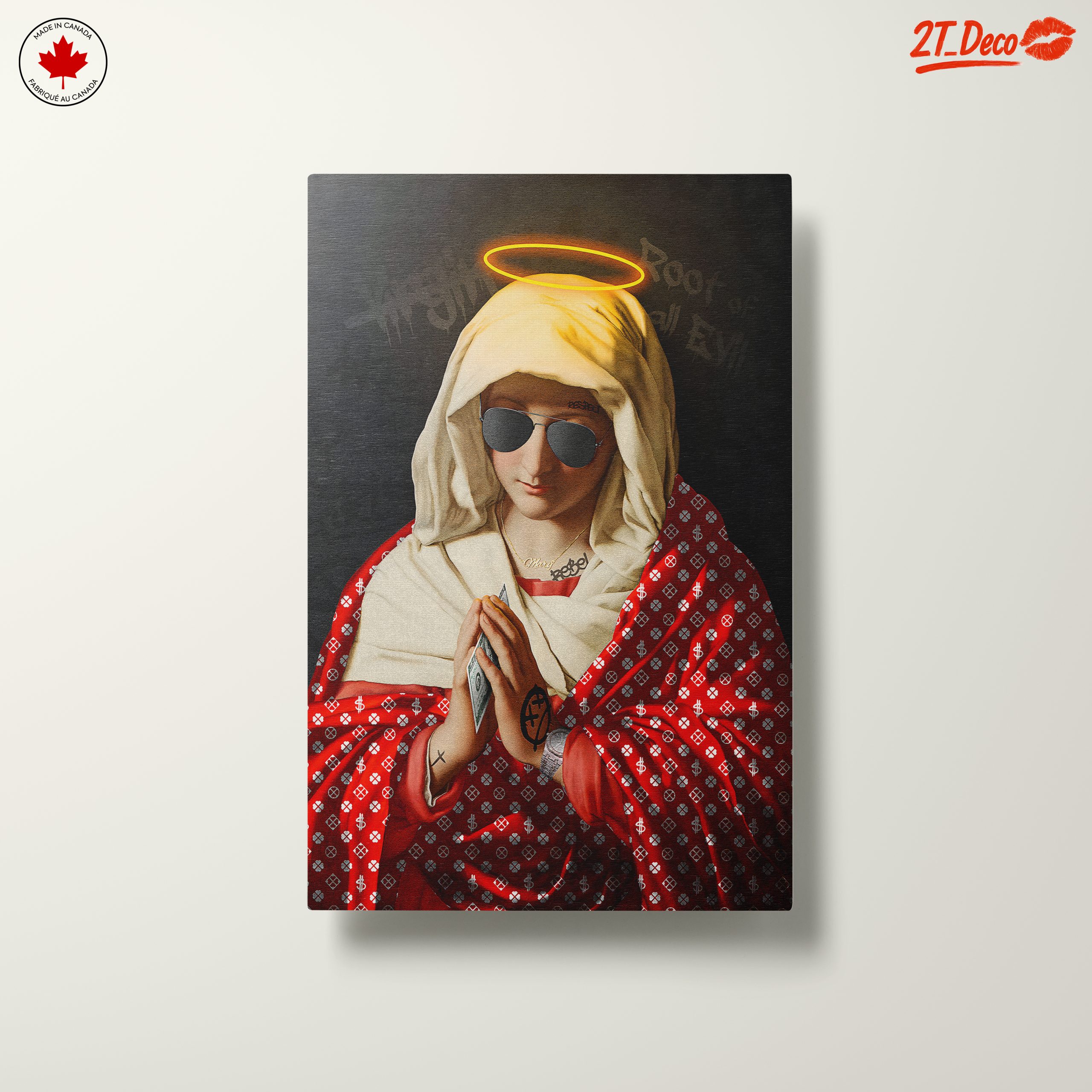 Modern Black Madonna with Sunglasses and Cash - Image 10