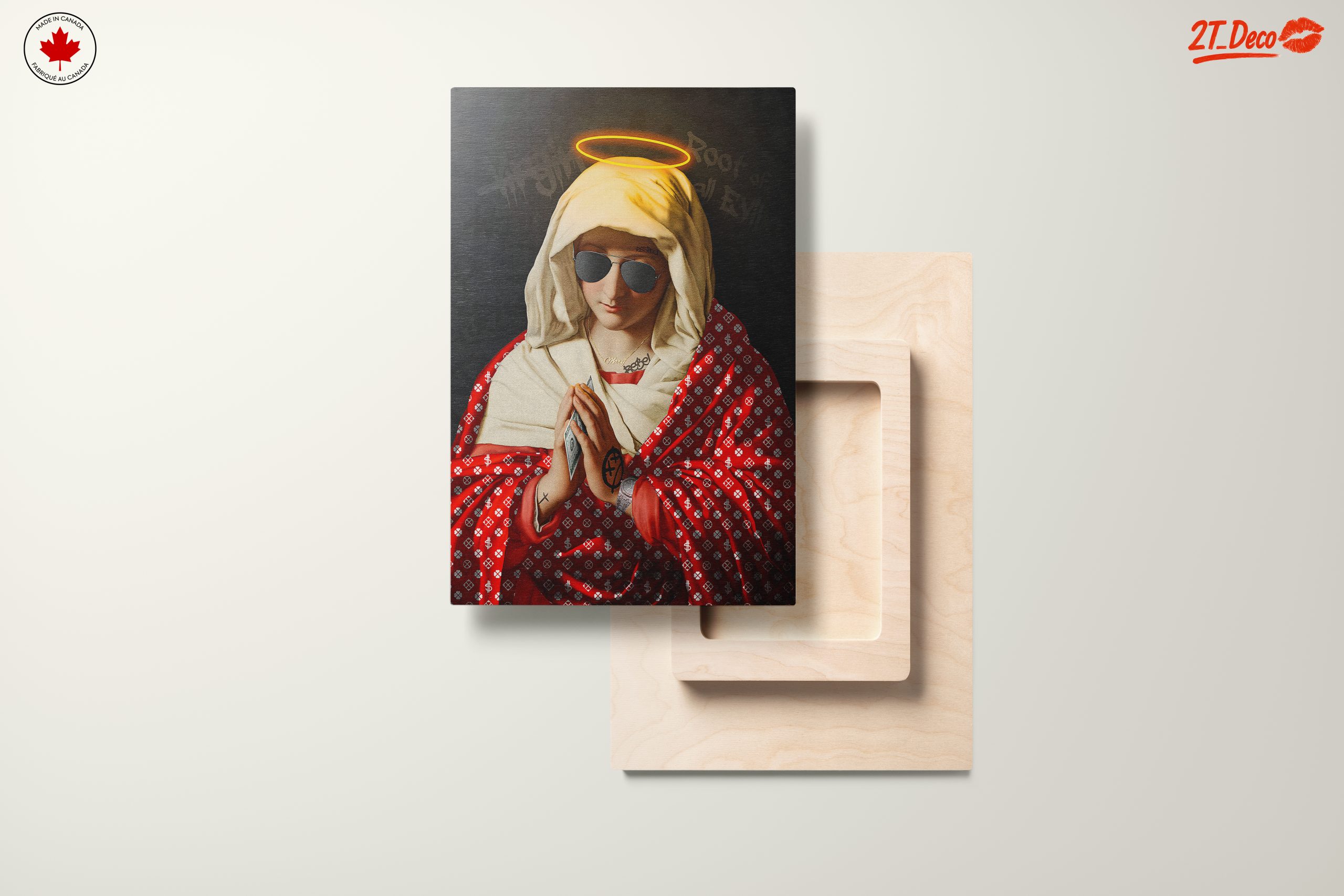 Modern Black Madonna with Sunglasses and Cash - Image 11