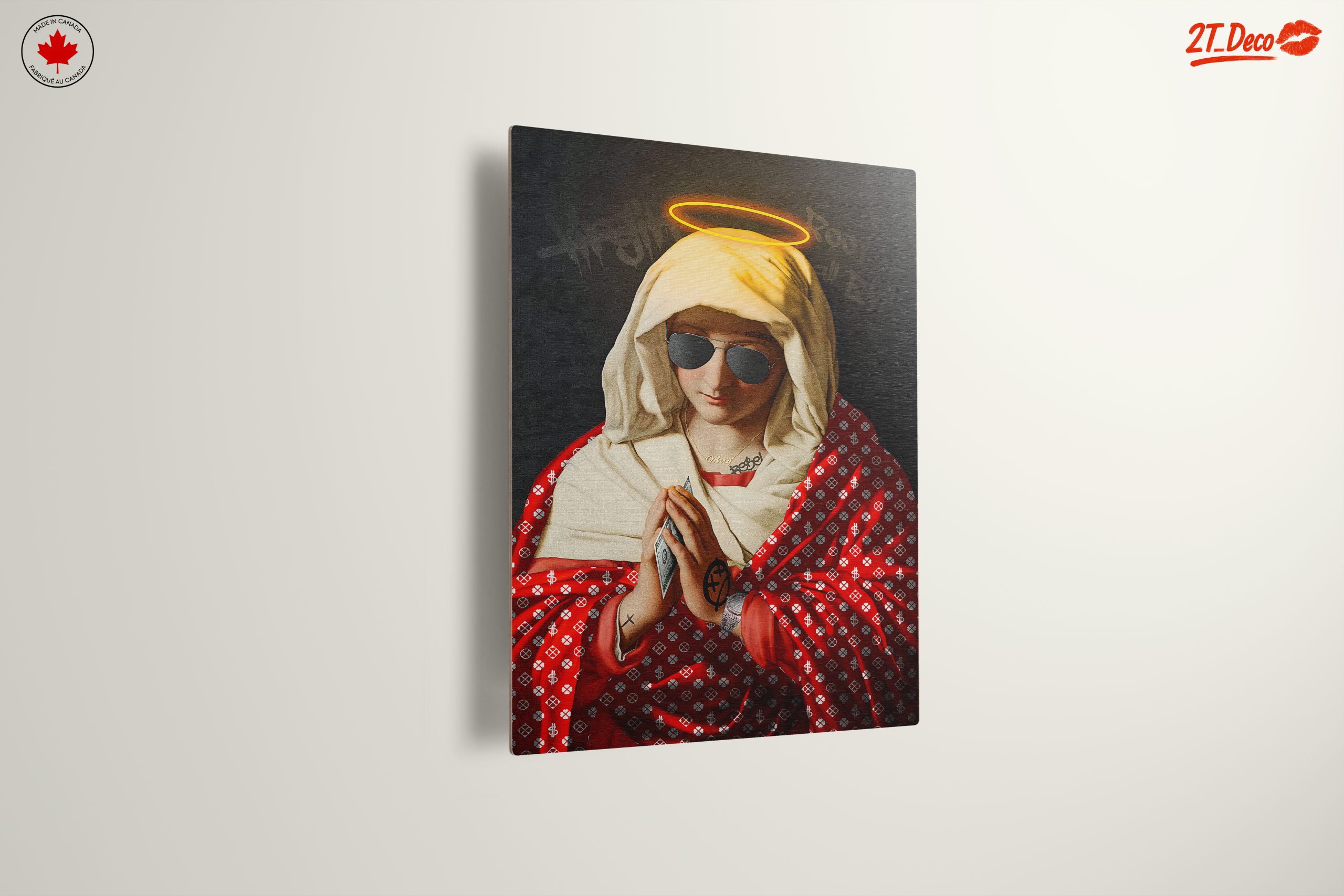 Modern Black Madonna with Sunglasses and Cash - Image 13