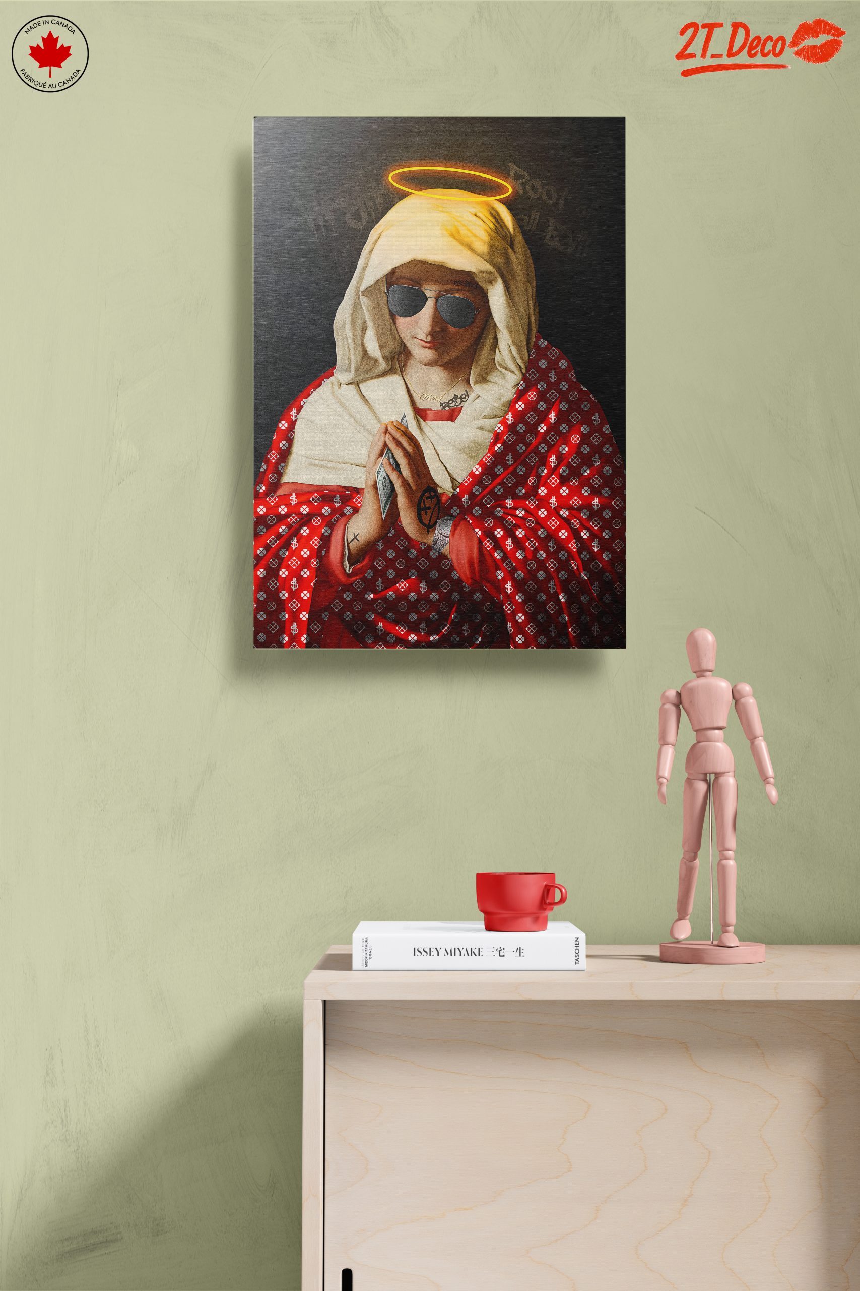 Modern Black Madonna with Sunglasses and Cash - Image 14