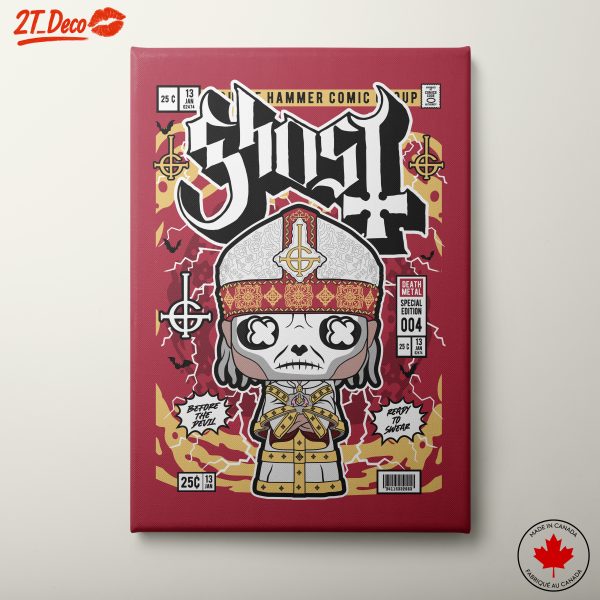 Ghost Band Character Art with Bold Design