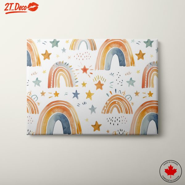 Whimsical Rainbow and Star Illustrations