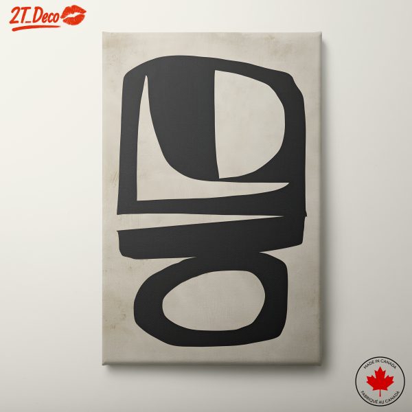 Minimalist Abstract Design in Black and White