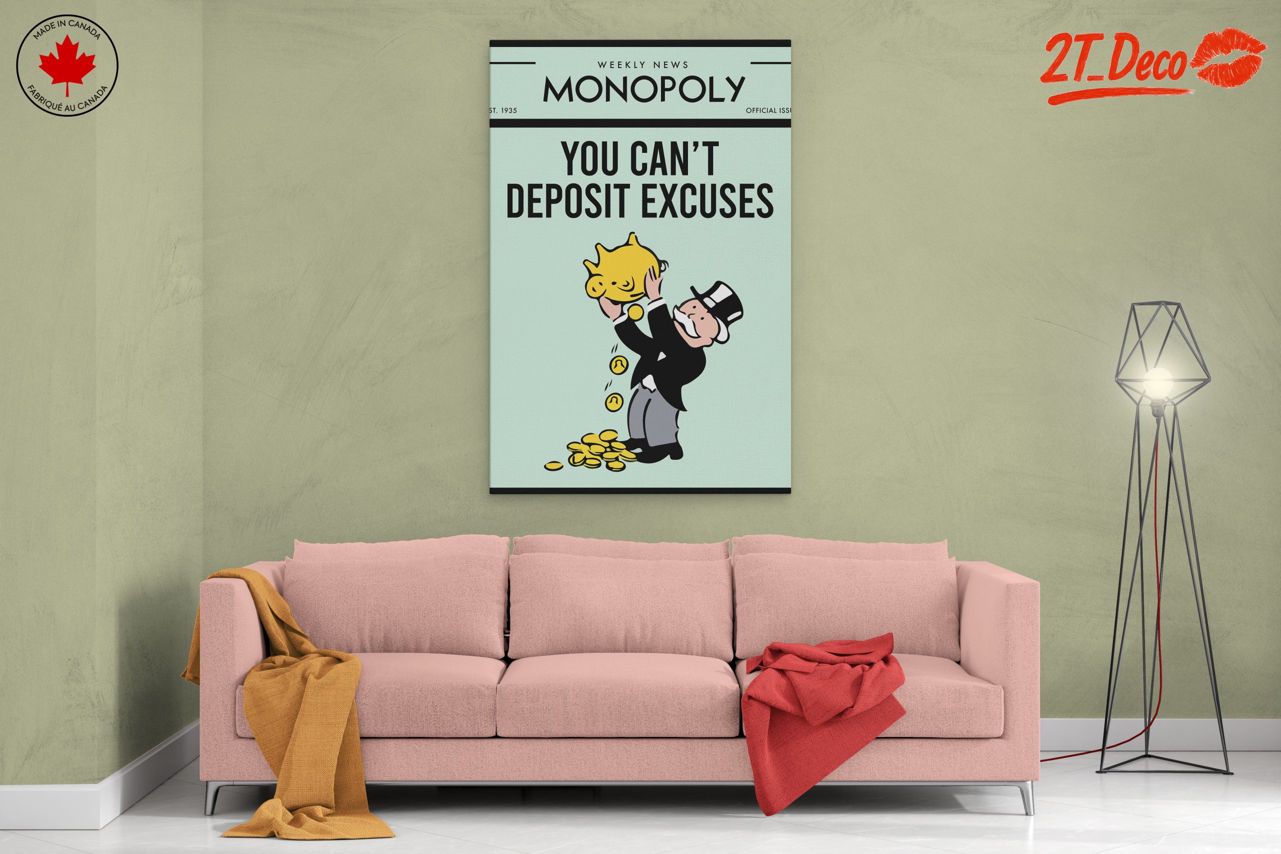 Monopoly Cartoon Character with Piggy Bank - Image 2