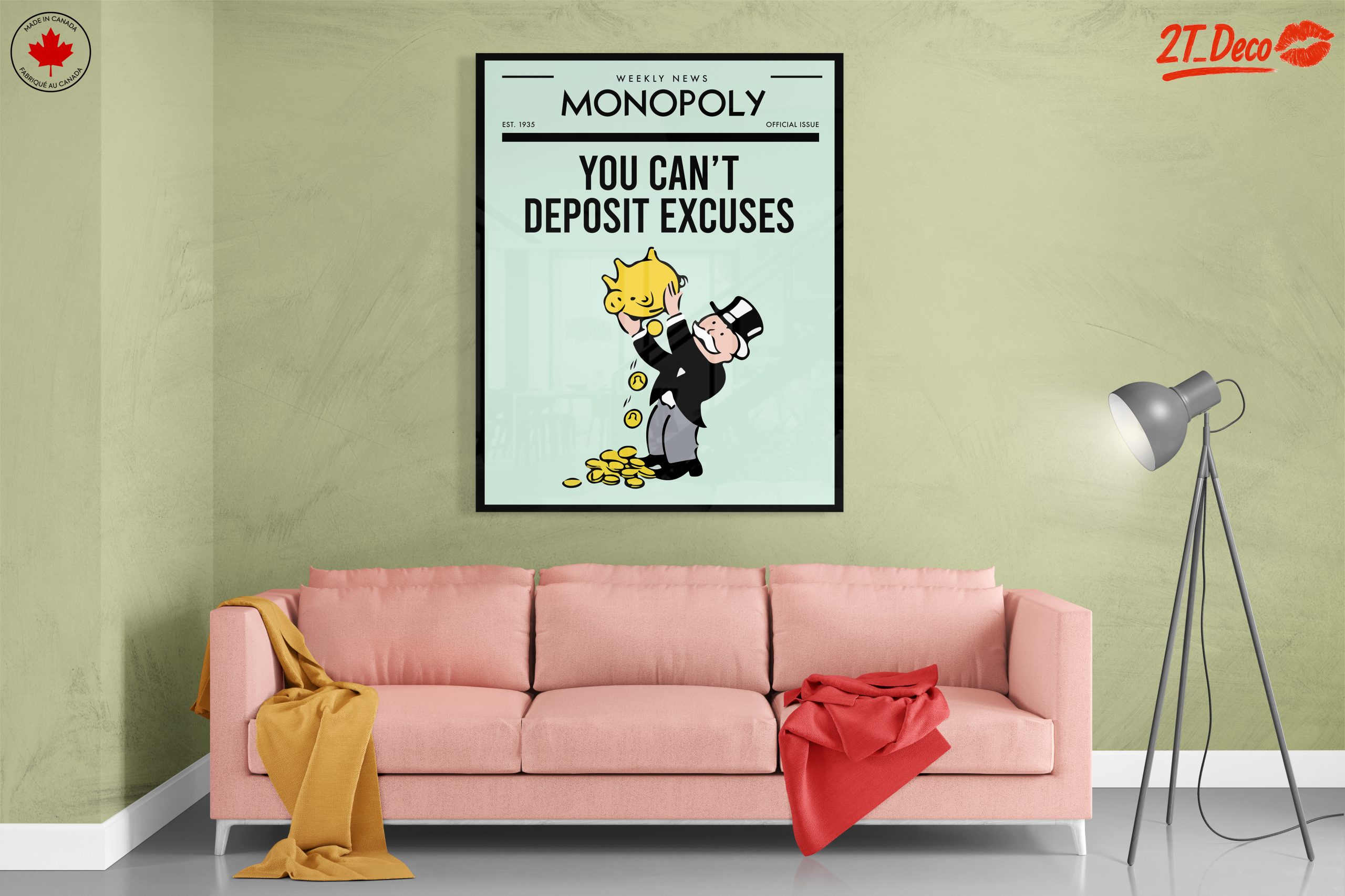 Monopoly Cartoon Character with Piggy Bank - Image 7
