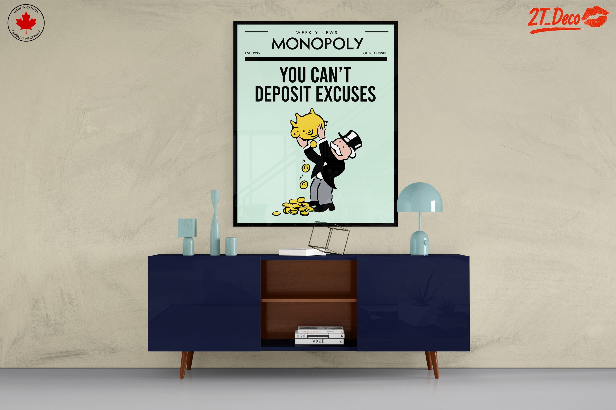 Monopoly Cartoon Character with Piggy Bank - Image 8