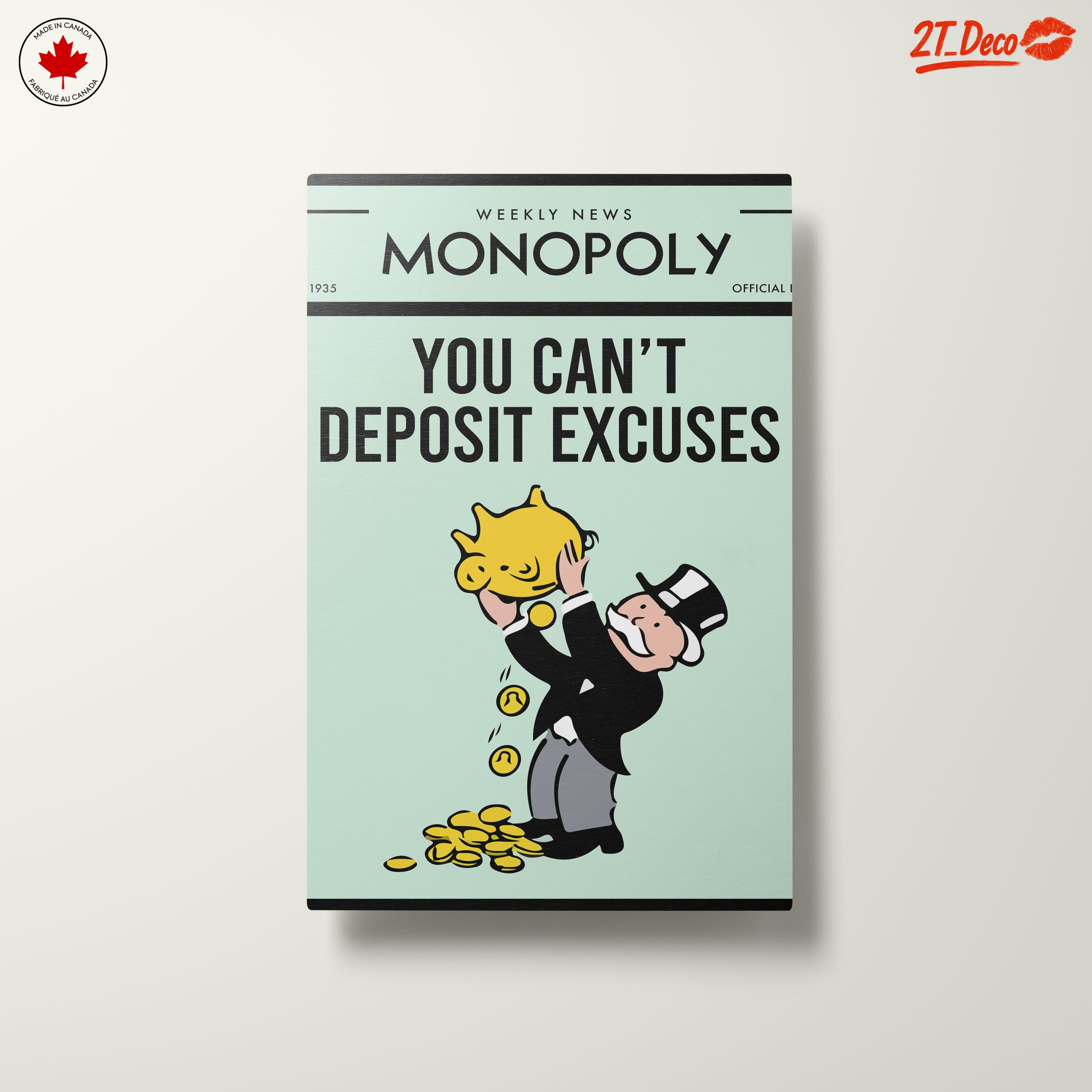 Monopoly Cartoon Character with Piggy Bank - Image 10