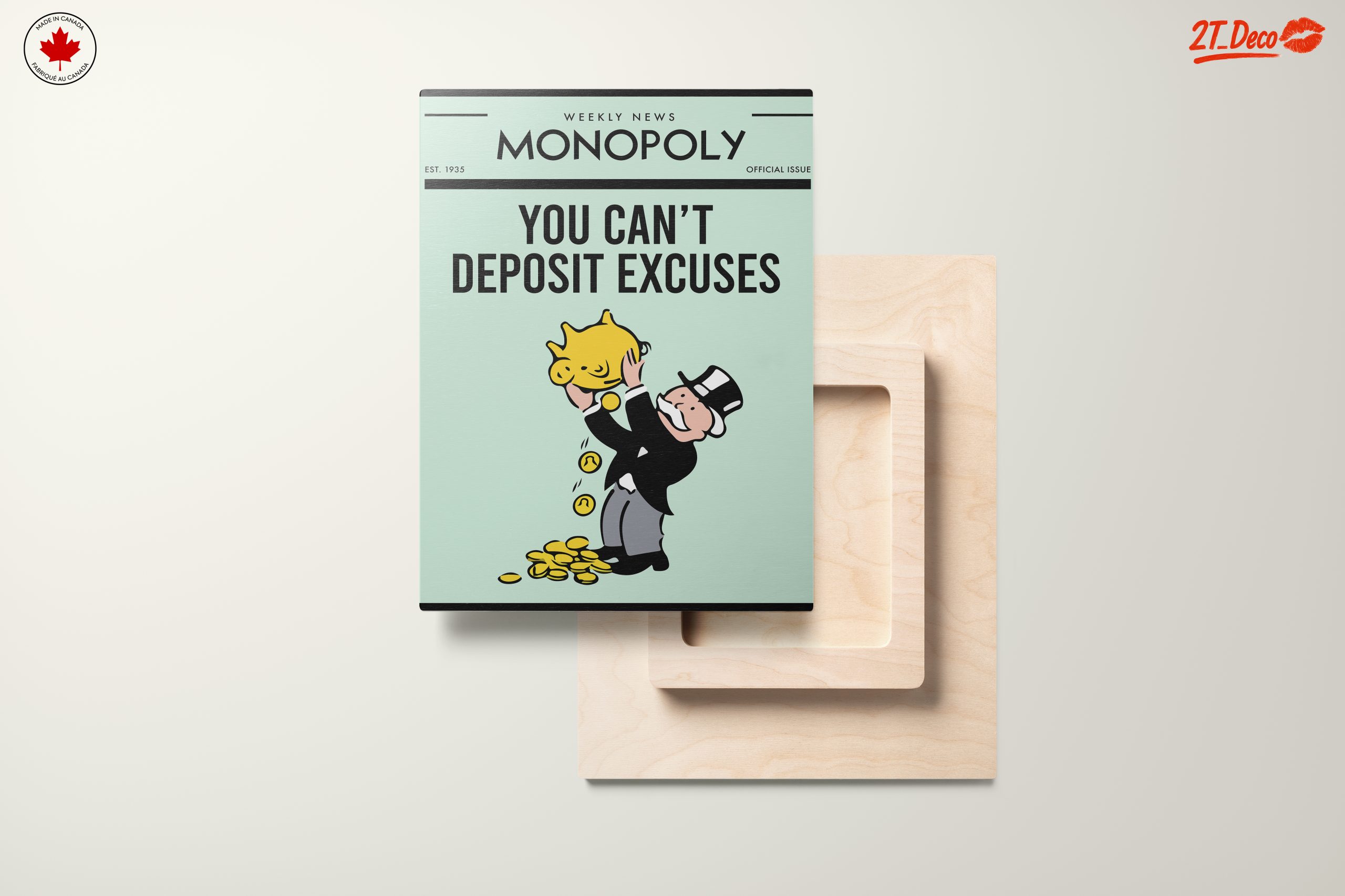 Monopoly Cartoon Character with Piggy Bank - Image 11