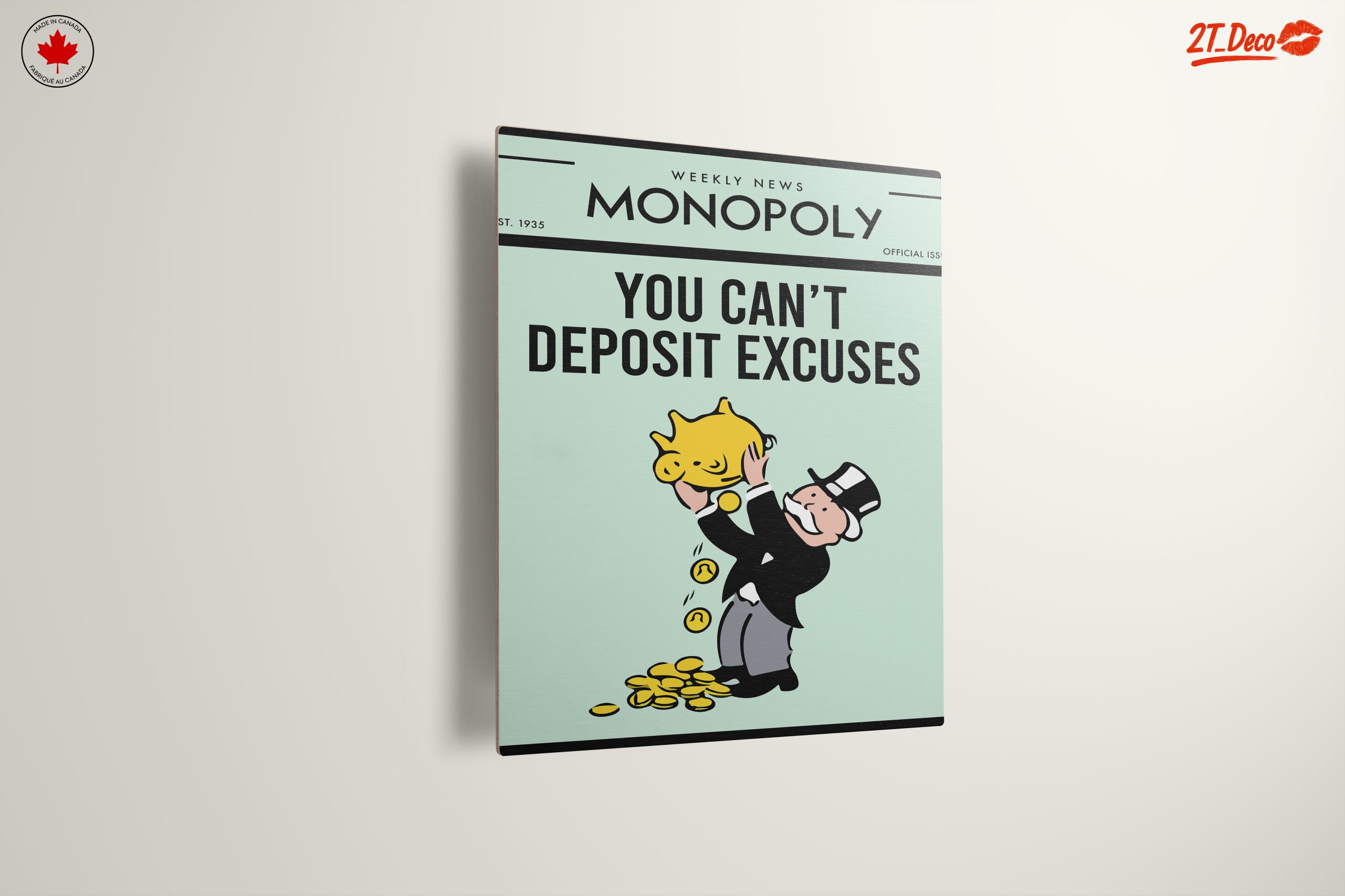 Monopoly Cartoon Character with Piggy Bank - Image 13