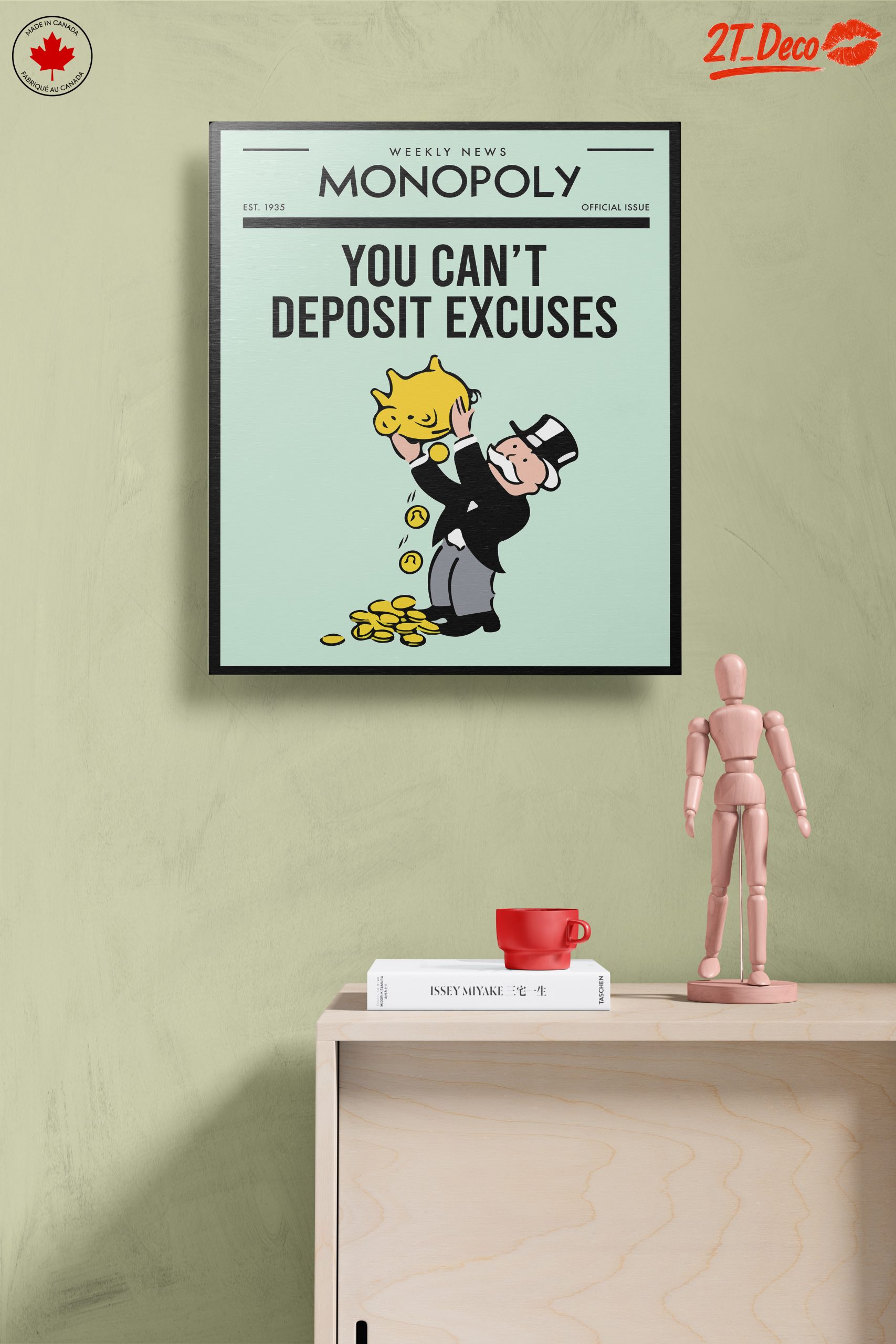 Monopoly Cartoon Character with Piggy Bank - Image 14