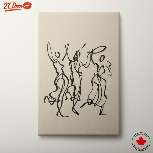Dynamic Abstract Figure Art