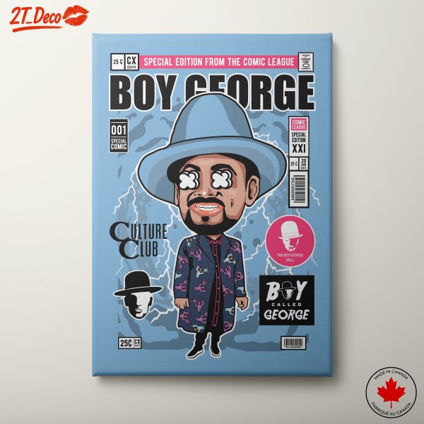 Boy George Stylized Pop Culture Art