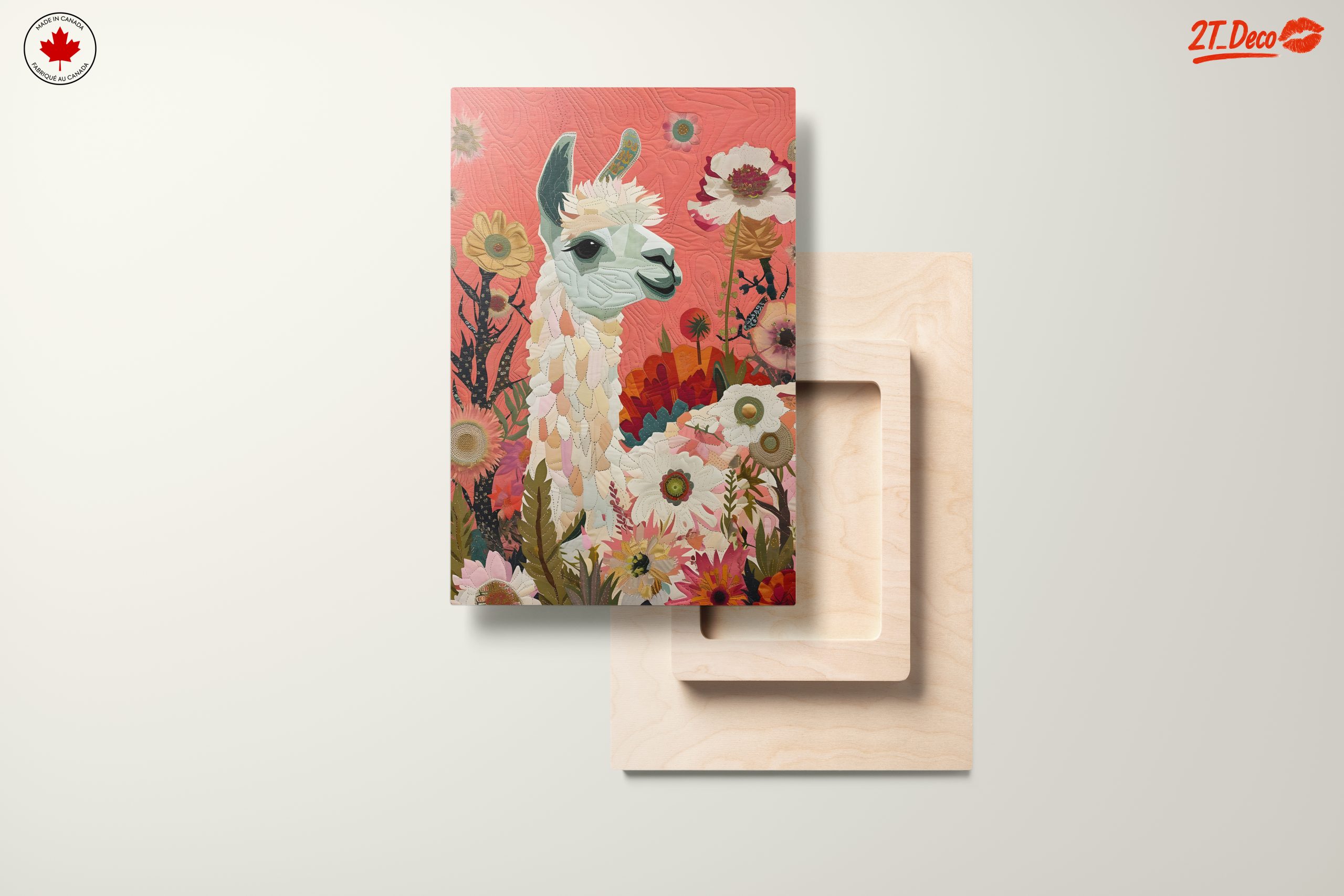 Colorful Llama Surrounded by Flowers - Image 11