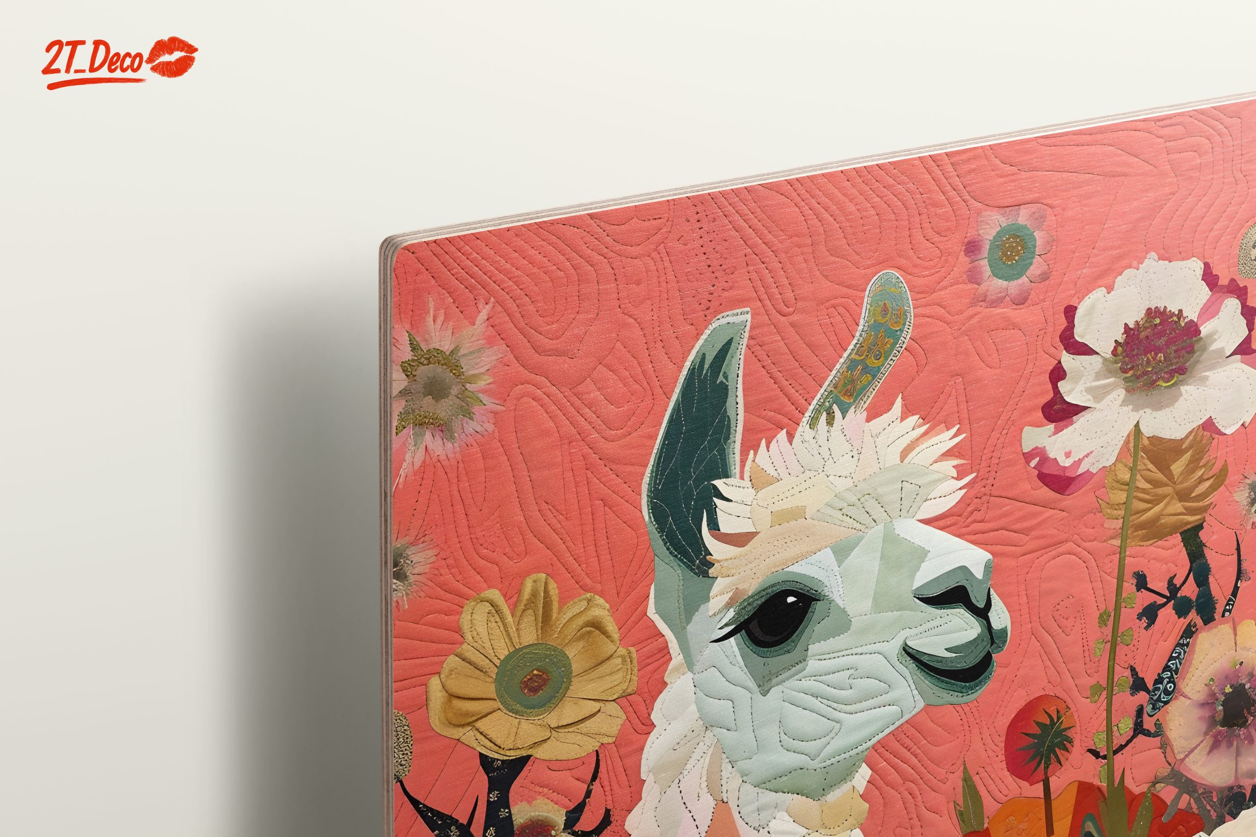 Colorful Llama Surrounded by Flowers - Image 15