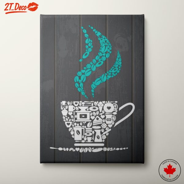 Coffee Cup Art with Creative Steam Design