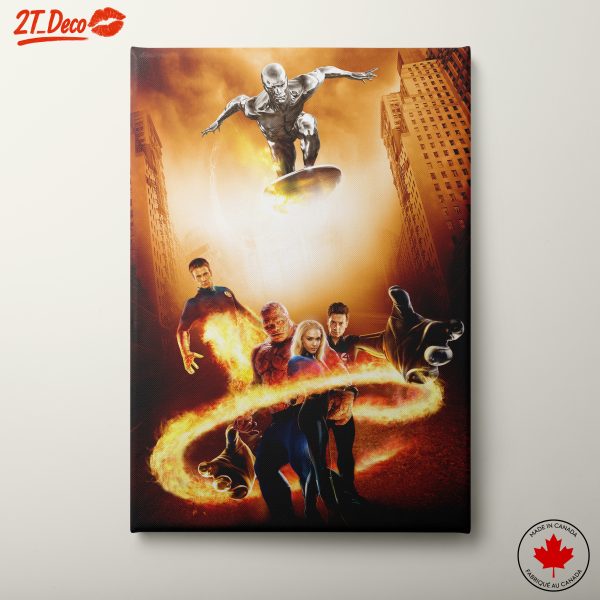 Fantastic Four Superhero Team Art